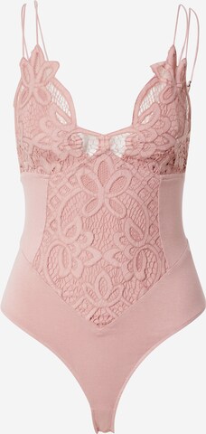 Free People Shirt Bodysuit 'ADELLA' in Pink: front