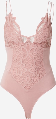 Free People Shirt body 'ADELLA' in Roze: voorkant