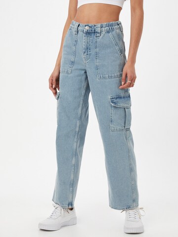 BDG Urban Outfitters Loose fit Cargo Jeans in Blue: front