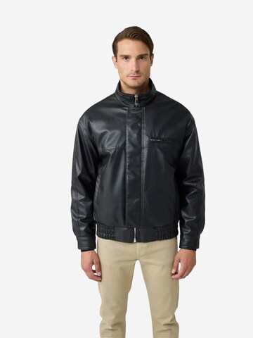 Veste d’hiver Danger en noir : devant