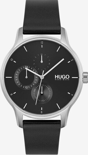 HUGO Reloj analógico en rojo / negro / plata, Vista del producto