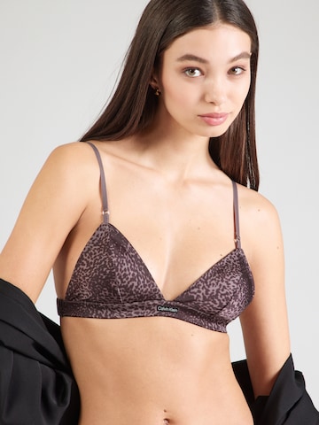 Calvin Klein Underwear - Triangular Soutien em castanho: frente