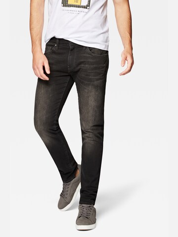 Mavi Slimfit Jeans 'James' in Schwarz: predná strana