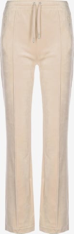 Pantaloni 'Tina' de la Juicy Couture pe bej: față
