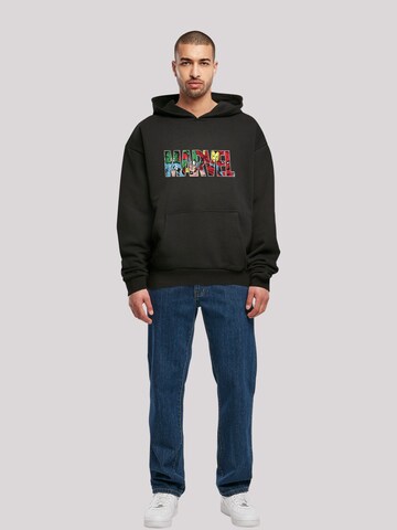 F4NT4STIC Sweatshirt 'Marvel Avengers Logo Character infill' in Schwarz