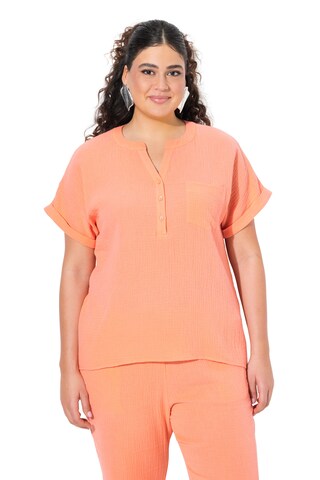 Ulla Popken Bluse in Orange: Vorderseite