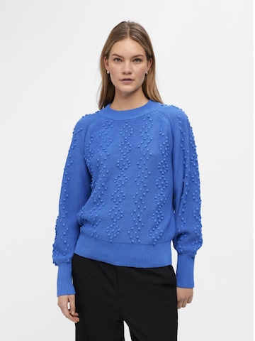 Pull-over OBJECT en bleu : devant