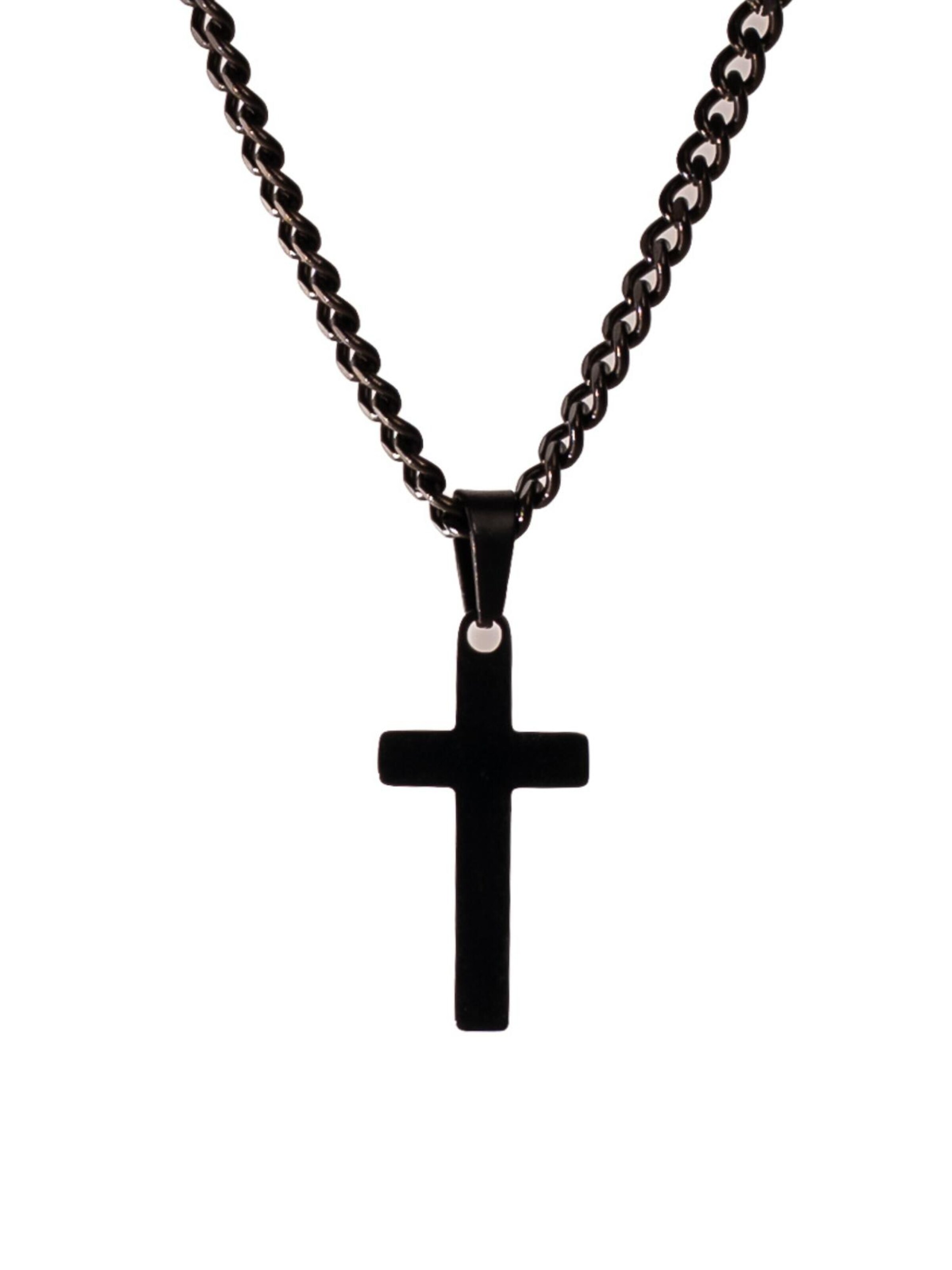 Eternal Kette 'Kreuz'‌‌‌ in Schwarz