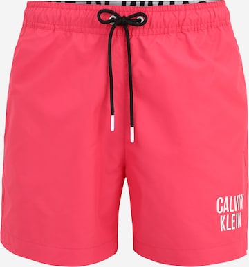 Calvin Klein Swimwear Board Shorts in Pink: front