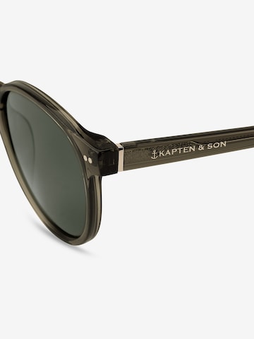 Kapten & Son Okulary przeciwsłoneczne 'Marais Transparent Olive Green' w kolorze zielony