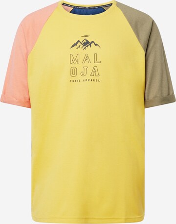 Maglia funzionale 'Anderter' di Maloja in giallo: frontale