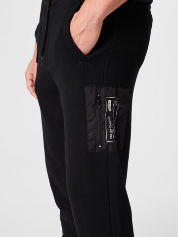 Petrol Industries Tapered Trousers in Black