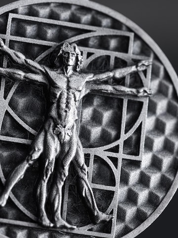 Ciondolo 'VITRUVIAN MAN (Leonardo da Vinci)' di REYTEL in argento