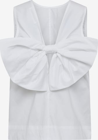 Haut 'Sanna' co'couture en blanc : devant