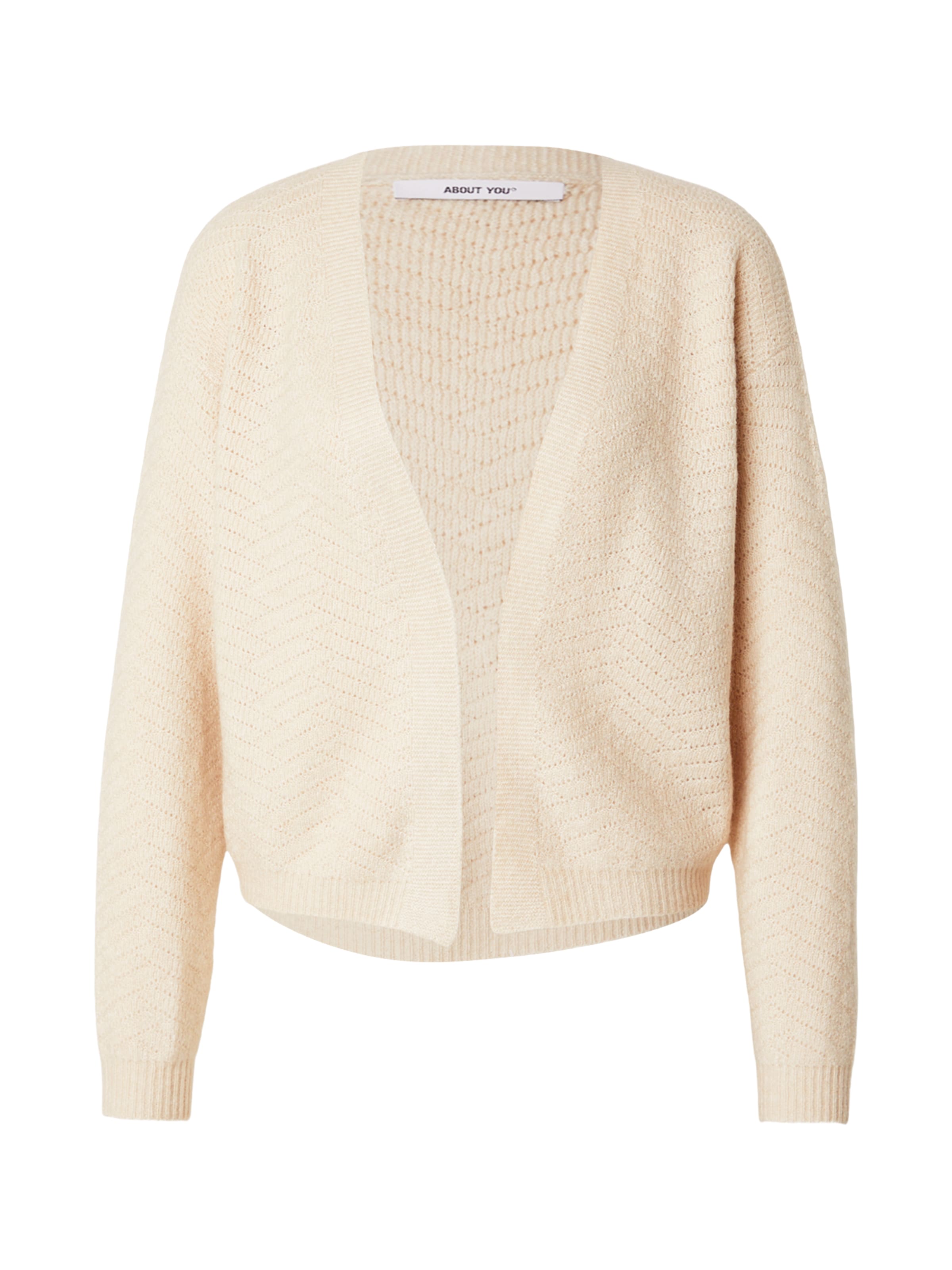 Cardigan 'Rowan' ABOUT YOU en beige : devant