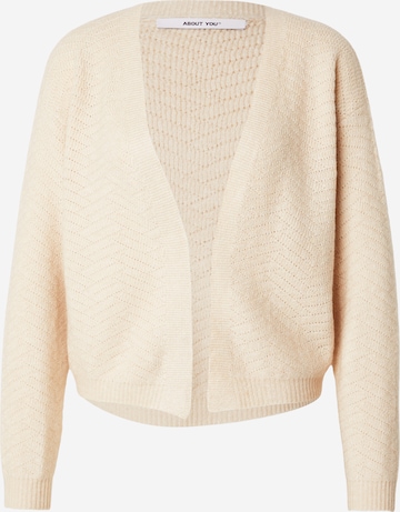 Cardigan 'Rowan' ABOUT YOU en beige : devant