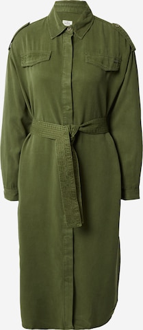 Pepe Jeans Košilové šaty 'LIDIA' – zelená: přední strana