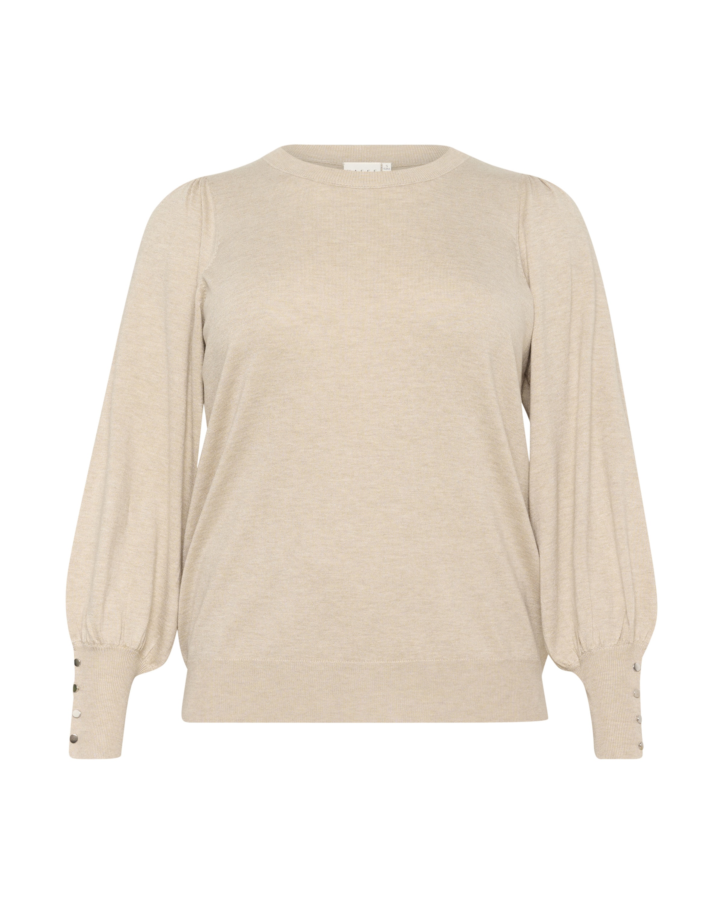 KAFFE CURVE Pullover 'Lizzy' in Beige: Vorderseite