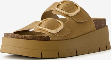 Bershka Pantoletter i beige: forside