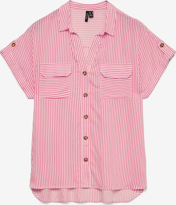 VERO MODA Bluse 'VMBumpy' i pink: forside