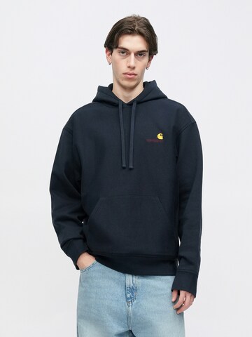 Carhartt WIP - Sweatshirt 'American Script' em azul: frente
