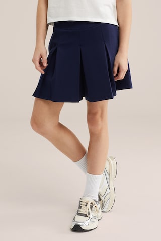 WE Fashion Юбка в Синий: спереди