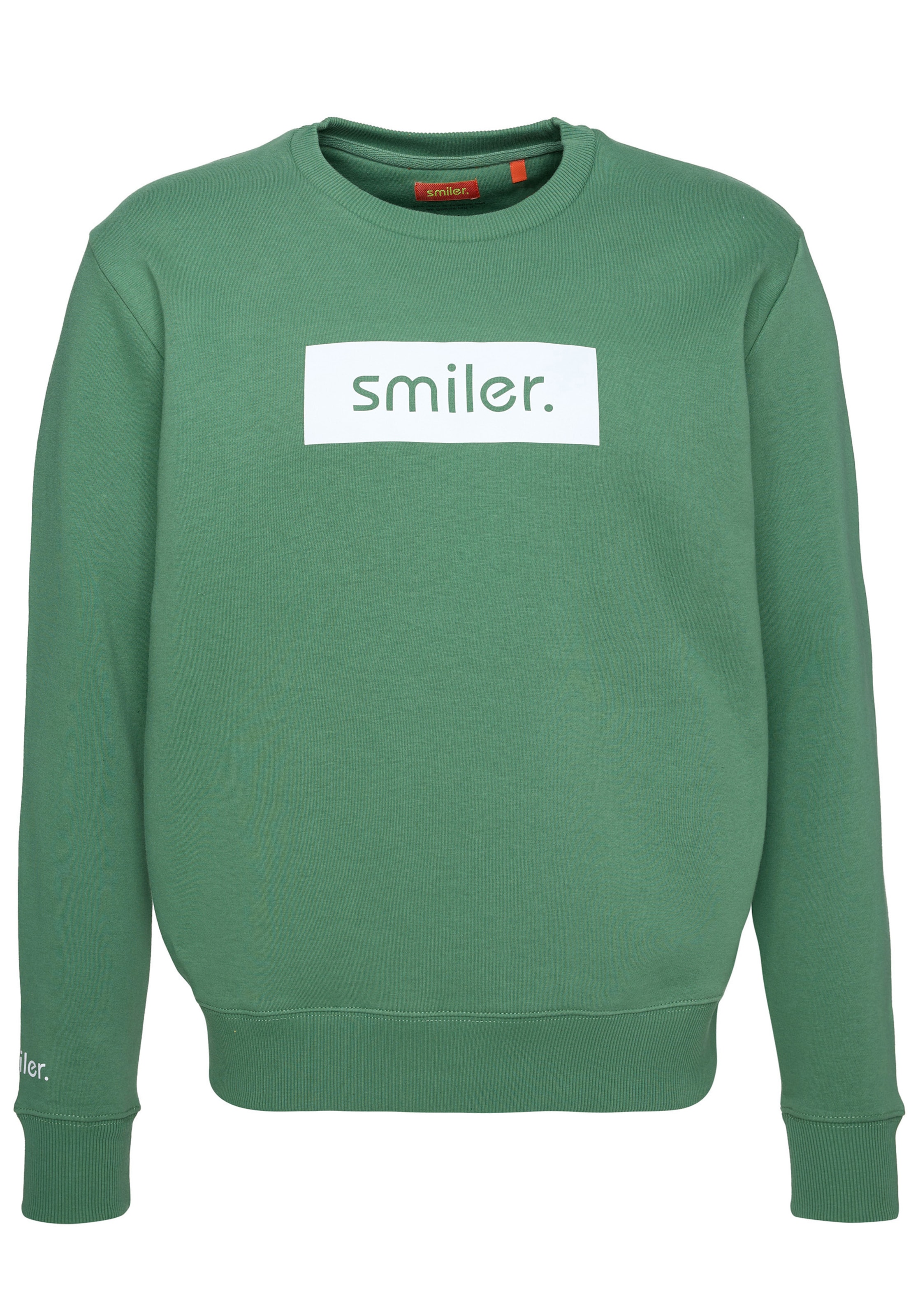 smiler. Sweater 'Cuddle' in Green: front