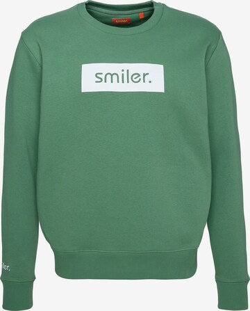 smiler. Sweater 'Cuddle' in Green: front