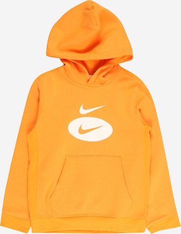 Nike Sportswear Μπλούζα φούτερ σε πορτοκαλί: μπροστά