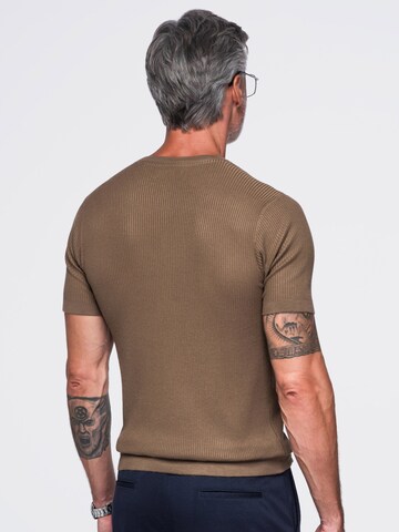 Ombre - Camiseta en marrón