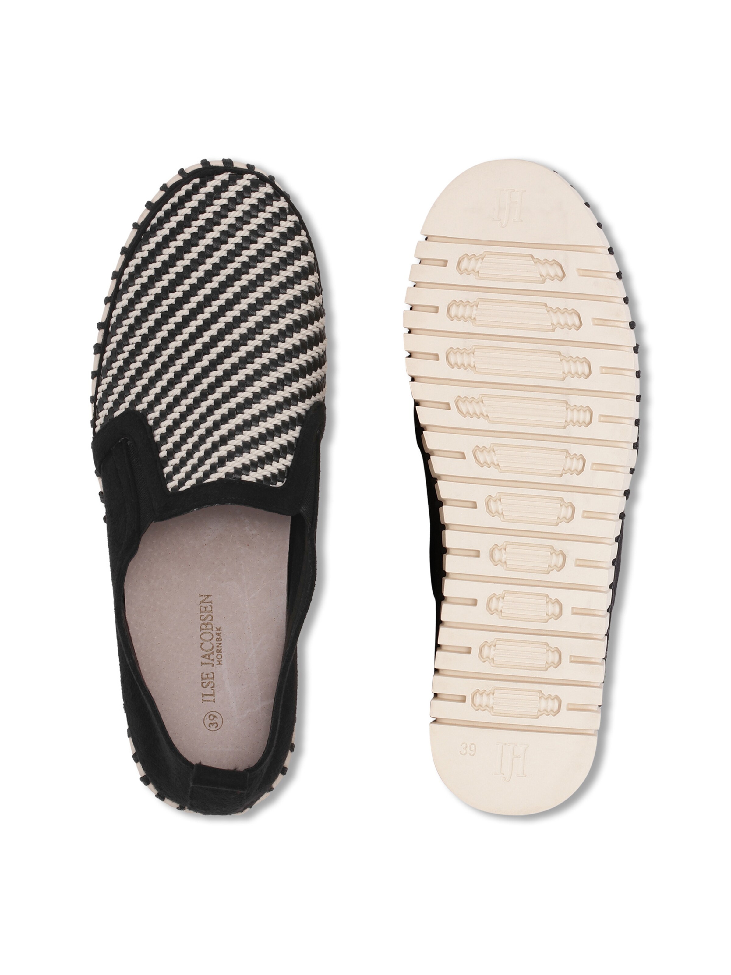 ILSE JACOBSEN Classic Flats 'TULIP3876' in Black