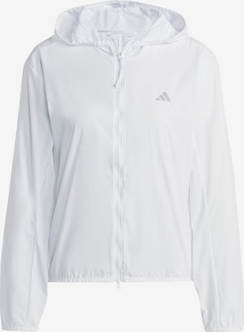 ADIDAS PERFORMANCE Sportsjakke 'Run It' i hvit: forside