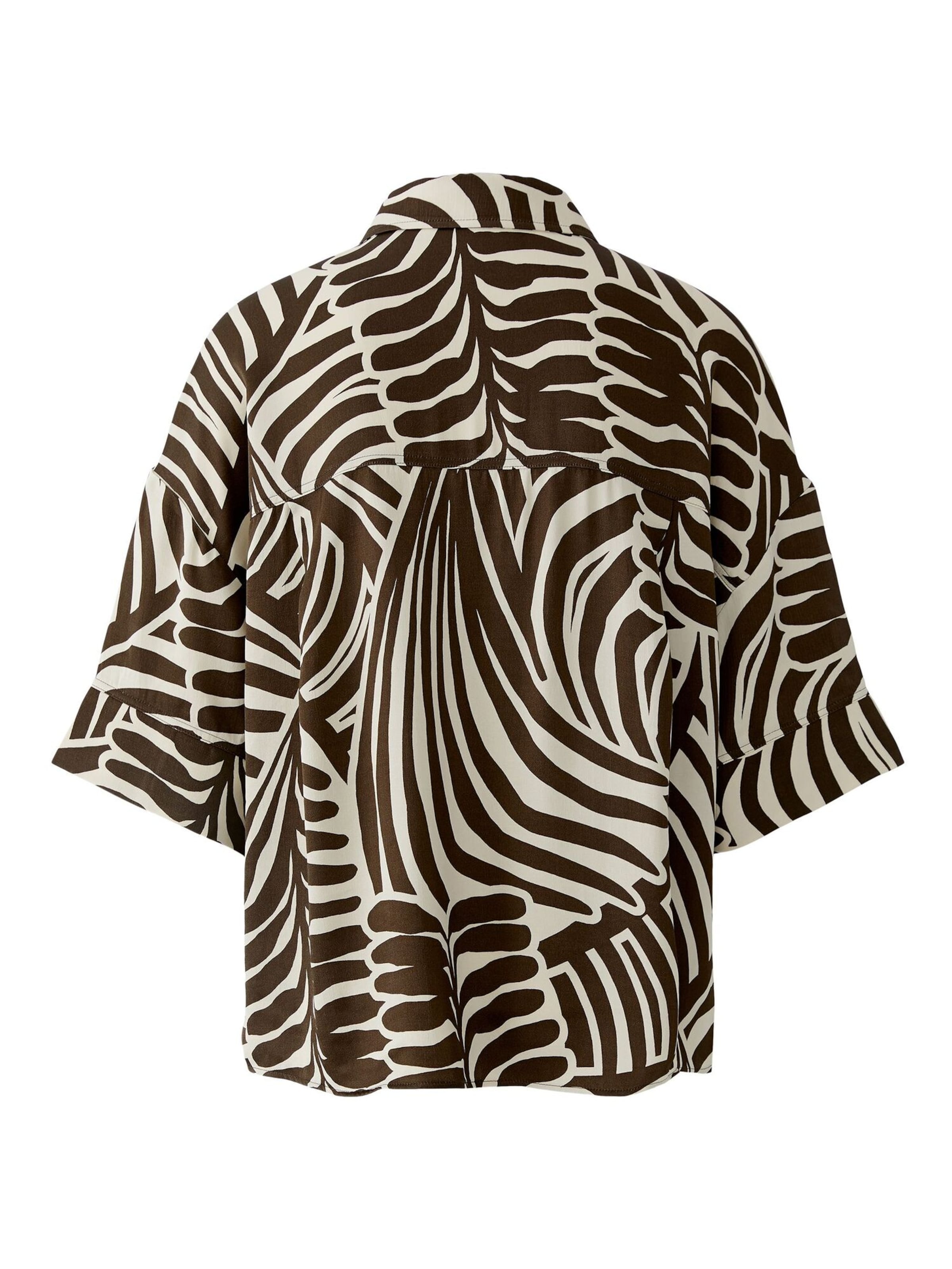 OUI Bluse in Braun