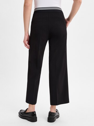 Wide Leg Pantalon à plis 'Cameron' Cambio en noir