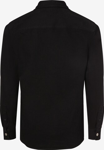 Coupe regular Chemise Nils Sundström en noir