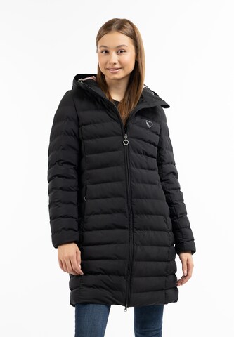 MYMO Winter Coat in Black: front