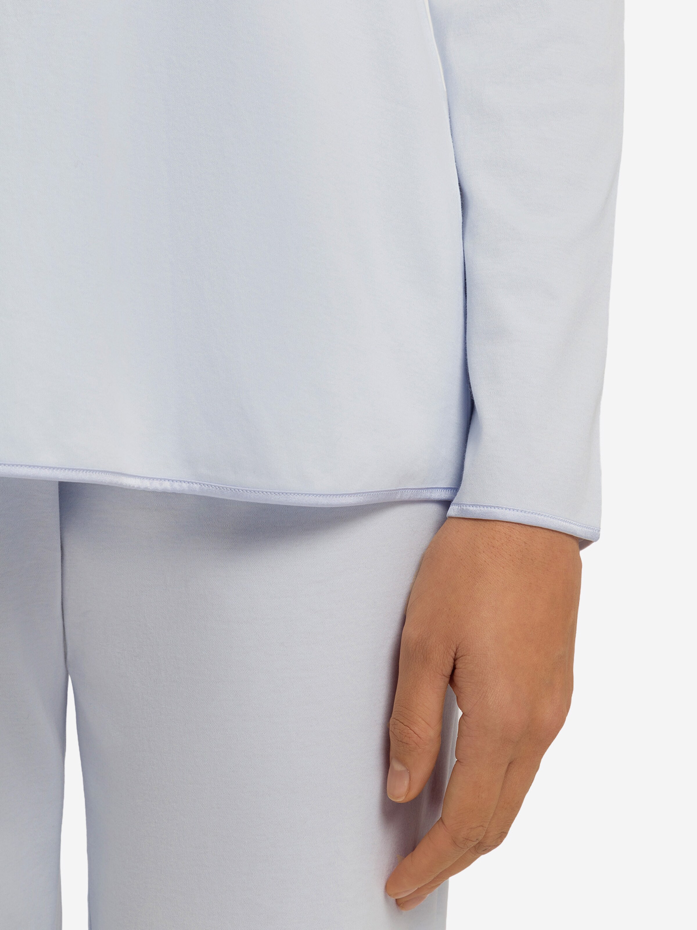 Hanro Pyjama in Blauw