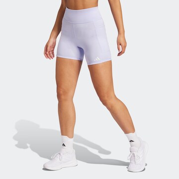 ADIDAS PERFORMANCE Skinny Sportsbukser 'Own the Run' i lilla: forside