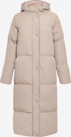 Threadbare Winter Coat 'Jodie' in Grey: front