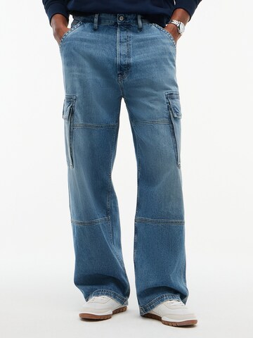 Baggy Jeans cargo 'Theo' Tommy Jeans en bleu : devant