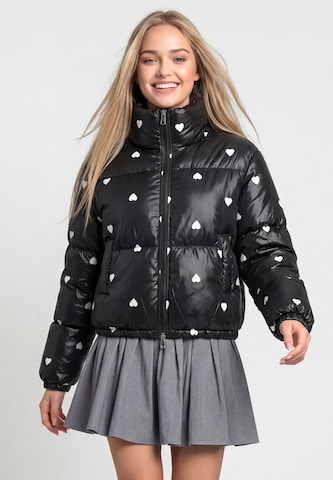 MYMO - Chaqueta de invierno en negro: frente