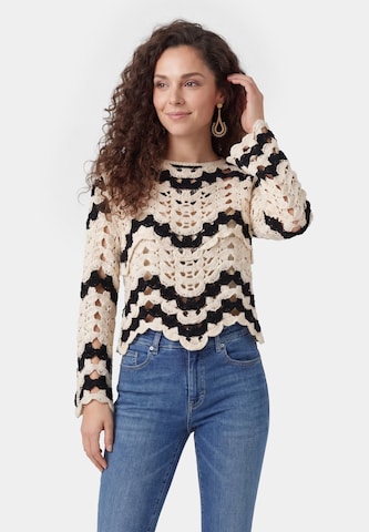 Pull-over usha FESTIVAL en beige : devant