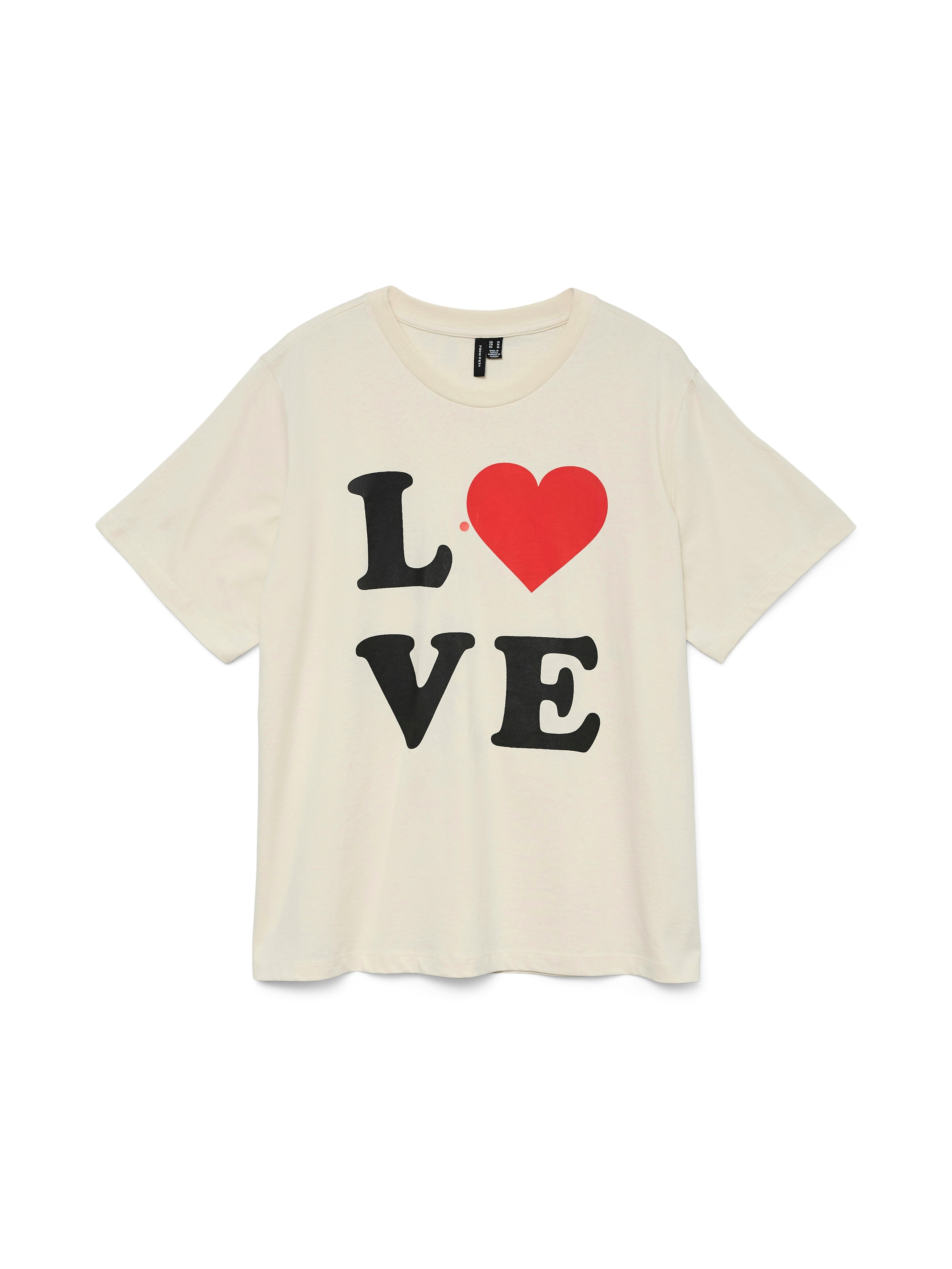 VERO MODA - Camiseta 'VALERIE CATY' en beige: frente