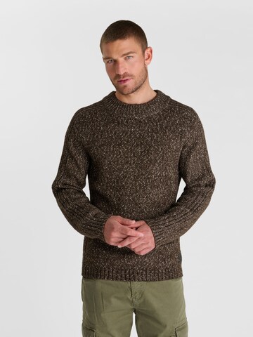 Pull-over 'TINO' Le Temps Des Cerises en marron : devant