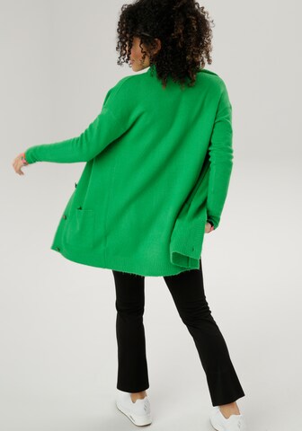 Aniston SELECTED Knit Cardigan in Green