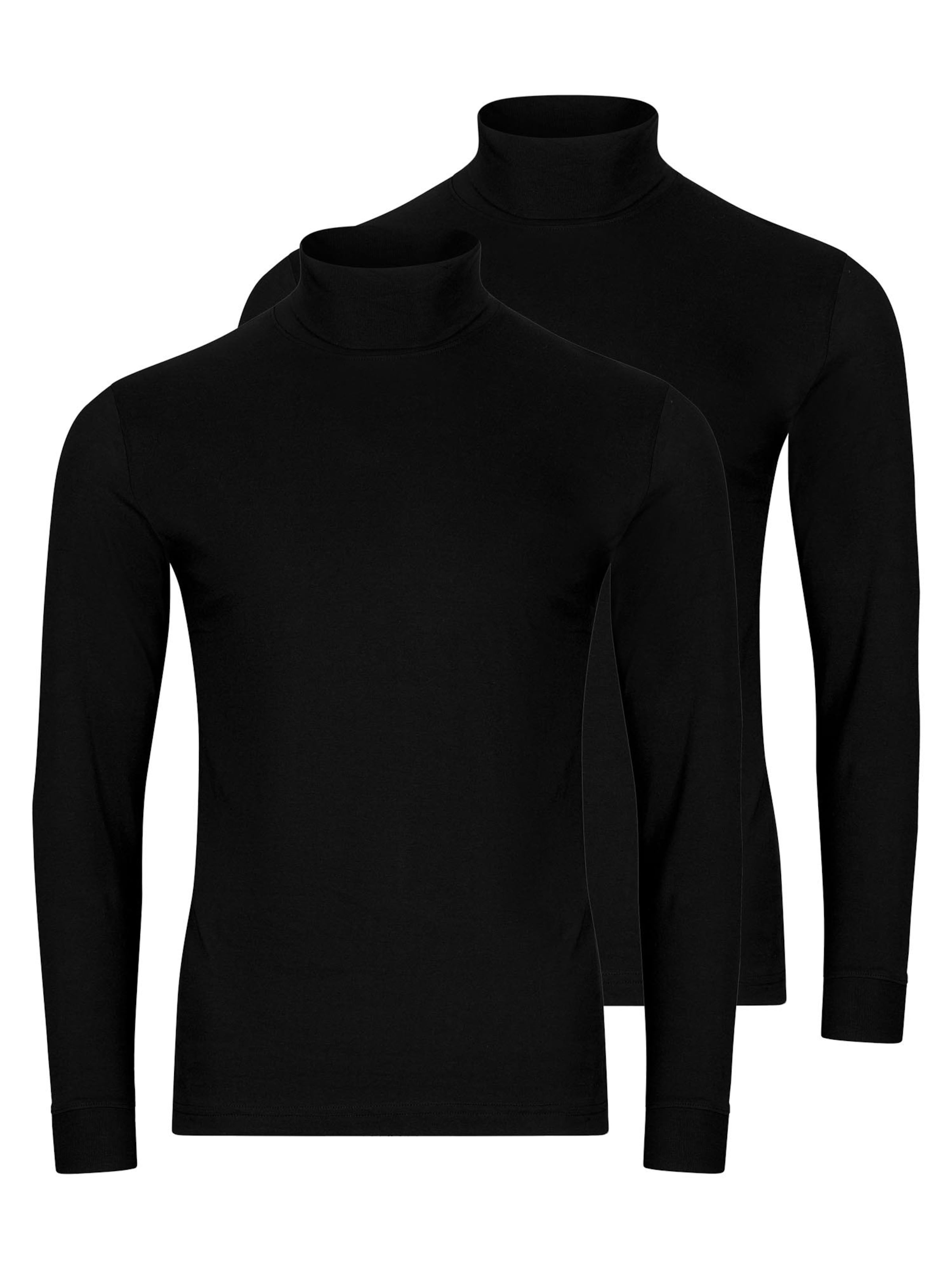 Ragman Shirt 'Basic' in Black: front