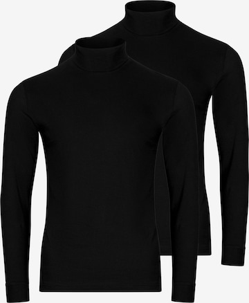 Ragman Shirt 'Basic' in Black: front