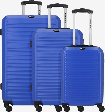 CHECK.IN Suitcase Set 'Paradise Havanna' in Blue: front