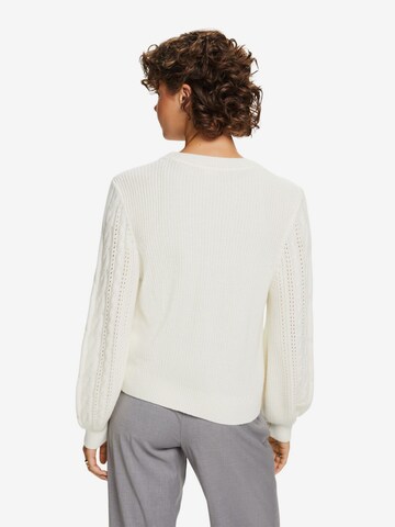 Cardigan ESPRIT en blanc