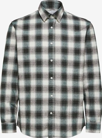 SELECTED HOMME Button Up Shirt 'Baldo' in Green: front